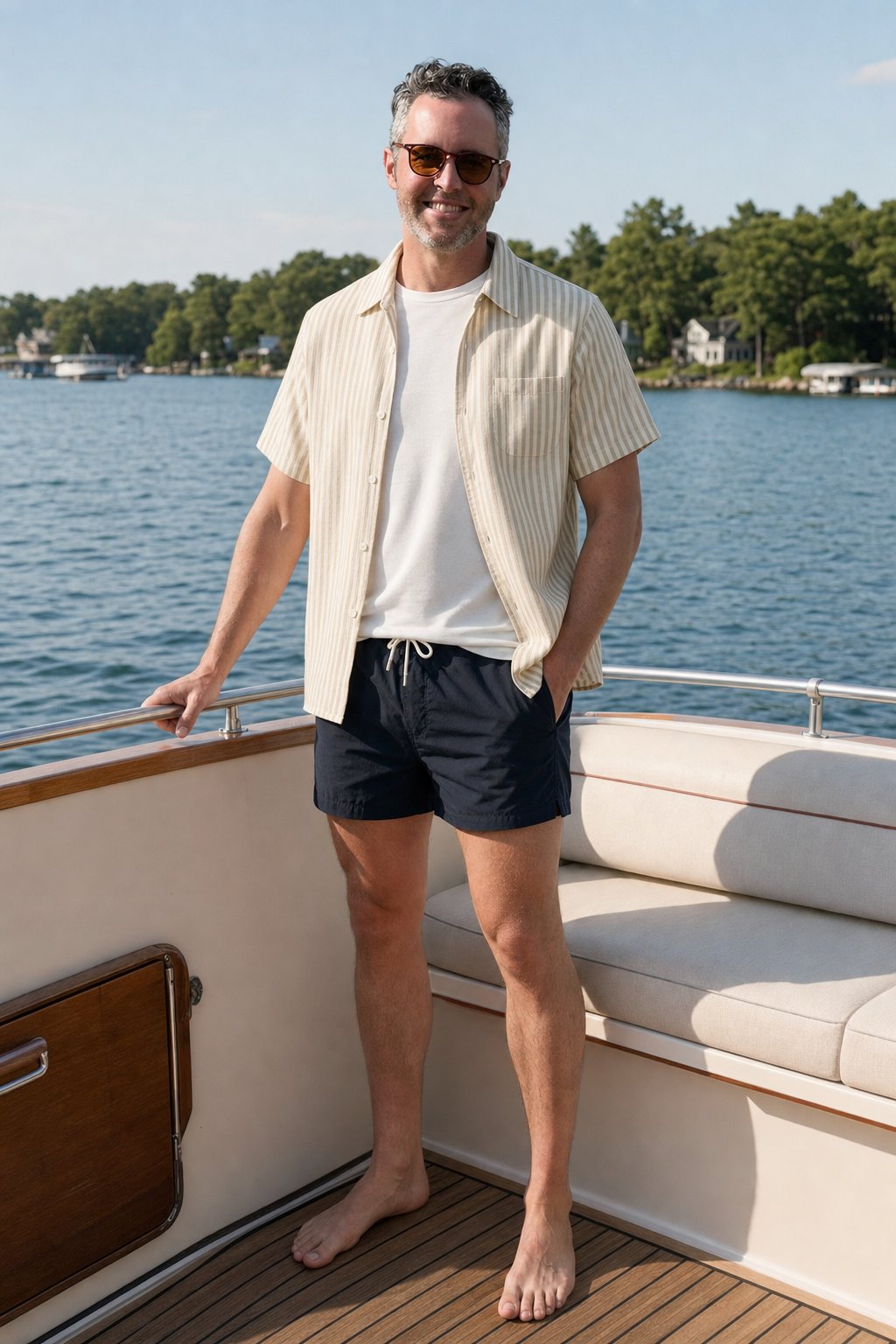 Buck Mason lookbook — Lake Minnetonka Boat Day